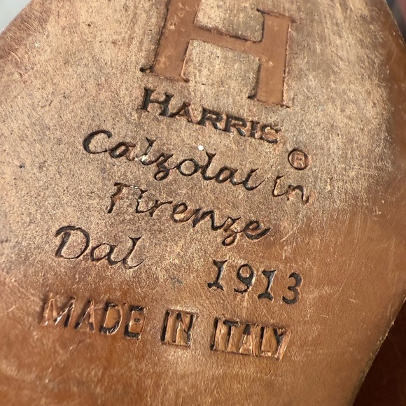 Calzoleria Harris Firenze Tassel Leather Loafer Shoe Men Sz 10 Handcrafted Italy